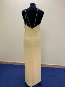 Yellow designer dress. Small size