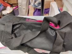 Black and pink holdall
