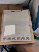 Bohemian Raffia clipboard and pad 8 x 10. Box of 8. RRP £96