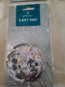 Christmas tags. Packs of 5 RRP £2.00 each. 36 packs