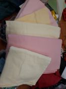 Bag of mixed tablecloths ex hire