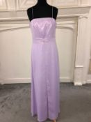 Lilac dress from Milano Formals B B8493 size medium approx 10-12 lilac