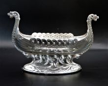 Rare Vintage Magnus Aase Sterling Silver Viking Long Ship - Hallmarked