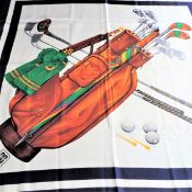 DAKS London Silk Scarf 34 inches Square c.1970's