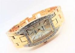 Ladies Ingersoll Gold Plated Diamond Watch