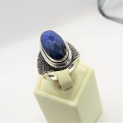 Artisan Sterling Silver Lapis Lazuli Ring
