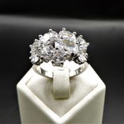 Sterling Silver 8CT 'Matara Diamond' Ring New' With Gift Pouch