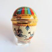 Vintage Halcyon Days Enamels Egg Trinket Box Easter 1981