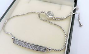 Sterling Silver Gemstone Bracelet New With Gift Pouch