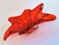 Vintage Murano Glass Sculptural Bowl
