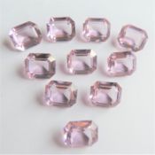 10 x Light Amethyst Gemstones Each 12x10mm (5.6CT)
