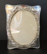 Vintage Art Nouveau Style Silver Photo Frame 20cm High