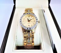 Ladies INGERSOLL Gems Diamond & Sapphire Bracelet Watch