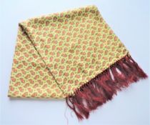 1960's Retro Men's Tootal Scarf Reversible With Tassels
