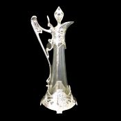 Antique Art Nouveau James Deakin & Sons Silver Plate Claret Jug 42cm Tall