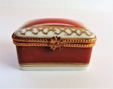 Vintage Limoges France Dubarry Hand Painted Trinket Box