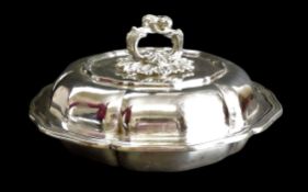 Antique Silver Plated Entrée Dish/Serving Dish c.1880