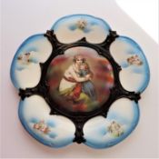 Antique Élisabeth Vigée Le Brun French Porcelain & Bronze Wall Plaque c.1820's