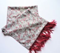 1960's Retro Men's Tootal Scarf Reversible With Tassels