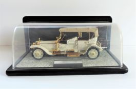 Franklin Mint 1911 Rolls-Royce Tourer Diecast Model Car In Display Case