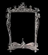 Antique Art Nouveau Silver Plated Photo Frame c. 1890's