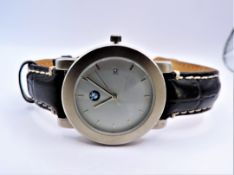 Vintage BMW Watch Crocodile Grain Leather Strap