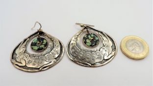 Vintage Charmian Harris Jewellery Sterling Silver Crocodile Earrings