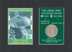 Champions Celtic 1967 FC European Cup Mount & Coin Gift Set
