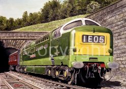 D9016 Gordon Highlander Steam Train Large Metal Wall Art.