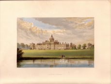 Castle Howard Yorkshire Gilt-Edge Coloured Antique c1866 Book Plate.