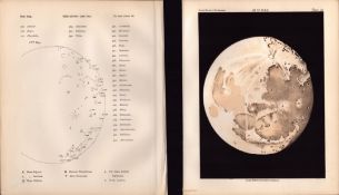 Moon Twelfth Day Cycle Victorian 1892 Atlas of Astronomy 36.