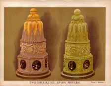Decorated Moulds T. Percy Lewis & A.G Bromley Antique Chromolithograph Print.