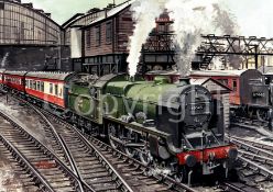 LMS Patriot Lytham St Anne's 45548 Steam Train Metal Wall Art.