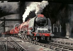 City of Liverpool Leaves Lime Street Station Merseyside Express Metal Wall Art.