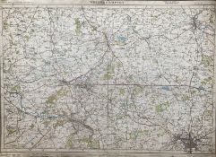Wolverhampton Cloth Backed Antique 1921 Engineering Working Map