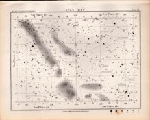 Star Map Chart Victorian Balls 1892 Atlas of Astronomy 62.