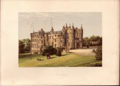 Picton Castle Pembrokeshire Gilt-Edge Coloured Antique Book Plate.