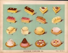 Genoese Cake 2 T. Percy Lewis & A.G Bromley Antique Chromolithograph Print