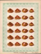 Petits Fours Cakes 1 T. Percy Lewis & A.G Bromley Antique Chromolithograph Print