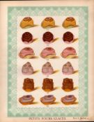 Petits Fours Glaces 3 T. Percy Lewis & A.G Bromley Antique Chromolithograph Print