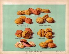 Almond Biscuits T Percy Lewis AG Bromley Antique Chromolithograph Print
