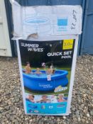 Lot 23 Summer Waves Quick Set Pool 3m