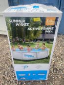 Lot 29 Summer Waves Active Frame Pool 3m