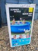 Lot 24 Summer Waves Quick Set Pool 3m