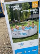 Lot 1 Summer Waves Active Frame Pool 3m