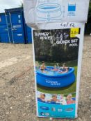Lot 12 Summer Waves Quick Set Pool 3.6m