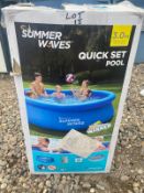 Lot 15 Summer Waves Quick Set Pool 3m