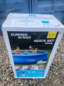 Lot 35 Summer Waves Quick Set Pool 3m