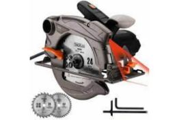 Trade Lot - New Boxed Tacklife Electric Circular Saw,1500W, 5000 RPM With Bevel Cuts 2-3/5'