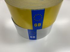 10 x Rolls of 3M Registration Plate Rolls SLGB322054/GLSB322055
